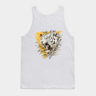 white tiger Tank Top